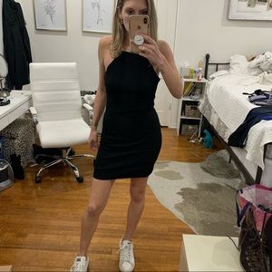 Black Backless Mini Dress
